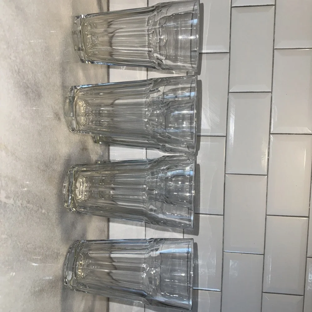 Set Of 6 VTG Libbey Duratuff Gibraltar Clear 7